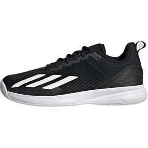 adidas Men's Courtflash Speed Tennis Shoes Sneakers, Core Black/Cloud White/Matte Silver, 6 UK