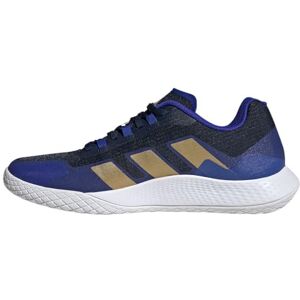 adidas Men's Forcebounce Volleyball Shoes Low (Non Football), Navy Blue/Matte Gold/Lucid Blue, 7.5 UK