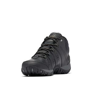 Columbia Woodburn II Chukka Omni-Heat Men's Waterproof Hiking Shoes, Black (Black x Goldenrod), 8 UK
