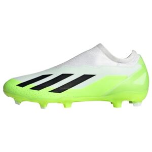 adidas Unisex X CRAZYFAST.3 LL FG Football Shoes (Firm Ground), FTWR White/core Black/Lucid Lemon, 12 UK