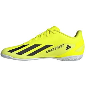 adidas Unisex X Crazyfast Club Indoor Boots Sneaker, Solar Yellow/Core Black/Cloud White, 6.5 UK