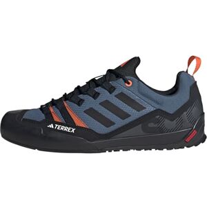 adidas Unisex Terrex Swift Solo 2.0 Hiking Shoes Sneaker, Wonder Steel/Core Black/Orange, 8 UK