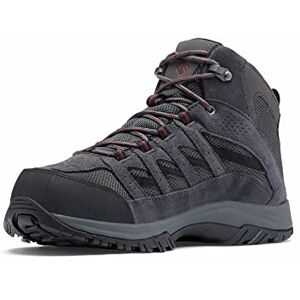 Columbia Men'S Crestwood Mid Wp Waterproof Mid Rise Hiking Boots, Grey (Dark Grey X Deep Rust), 11 Uk