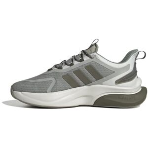 adidas Men'S Alphabounce + Shoes-Low (Non Football), Silver Pebble Olive Strata Olive Strata, 7.5 Uk