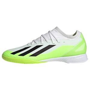 adidas Unisex X Crazyfast.3 Football Shoes (Indoor), FTWR White/core Black/Lucid Lemon, 9 UK