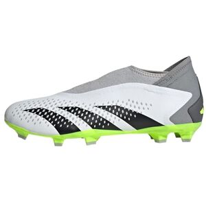 adidas Unisex Predator Accuracy.3 Laceless Firm Ground Football Shoes, FTWR White/core Black/Lucid Lemon, 11 UK