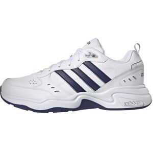 adidas Men's Strutter Shoes Fitness and Exercise Sneakers Man, FTWR White Dark Blue Matte Silver, 10 UK