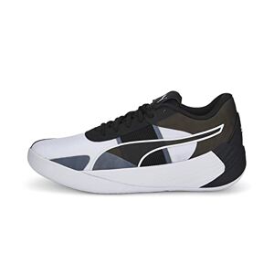 Puma Unisex Fusion Nitro Team Basketball Shoe, White Black, 7 UK