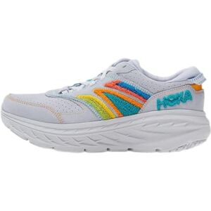 HOKA ONE ONE Bondi L Embroidery, Unisex Adult Hiking Shoes, Arctic Ice Atlantis, 7 UK