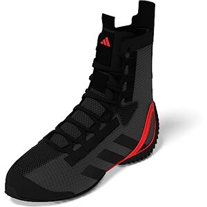 adidas Unisex Speedex 23 Shoes-Mid (Non-Football), Carbon Core Black Solar Red, 10.5 Uk