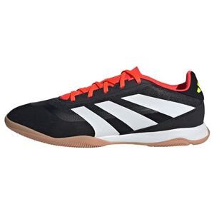 adidas Unisex Predator League Indoor Football Boots Sneaker, Core Black/Cloud White/Solar Red, 6.5 UK