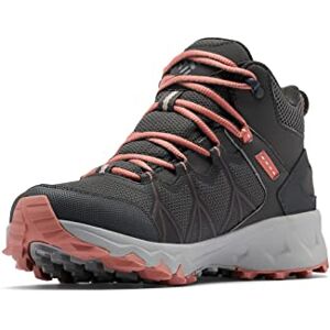 Columbia Womens Peakfreak Ii Mid Outdry Hiking Shoe, Dark Grey/Dark Coral, 6.5 Wide US