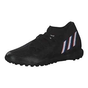 adidas Unisex Predator Edge.3 Tf Trainers, Core Black Ftwr White Vivid Red, 9.5 Uk