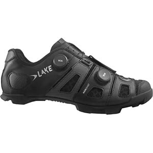 Lake Mx242 Endurance Wide Cycling Shoe - Men'S, Black/silver, 17