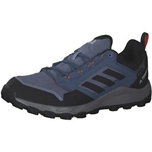 adidas Men's Tracerocker 2.0 Gore-TEX Trail Running Shoes Low (Non Football), Silver Violet/Core Black/Orange, 5.5 UK