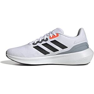 adidas Men's RunFalcon Wide 3 Trainers, Ftwr White/Core Black/Crystal White, 12 UK