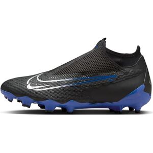 Nike Men's Academy Football Shoe, Black/Chrome-Hyper Royal, 10.5 UK
