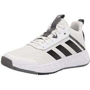 adidas Men'S Own The Game 2.0 Basketball Shoes, White/black/grey, 11 Uk