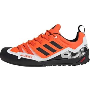 adidas Unisex Terrex Swift Solo 2.0 Hiking Shoes Sneaker, Orange/Core Black/Crystal White, 4 UK