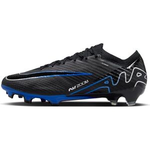 Nike Men's Zoom Vapor 15 Elite Fg Football Shoe, Black Blue Black Chrome Hyper Royal, 10 UK