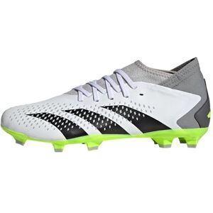 adidas Unisex Predator Accuracy.3 Firm Ground Football Shoes, FTWR White/core Black/Lucid Lemon, 9.5 UK