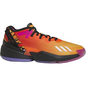 adidas Unisex-Adult D.O.N. Issue 4 Basketball Shoe, Impact Orange-Collegiate Gold-Core Black, 13