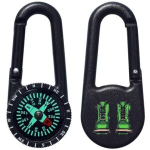 Azeeda 'Green Heavy Duty Boots' Compass Keyring (KC00030034)