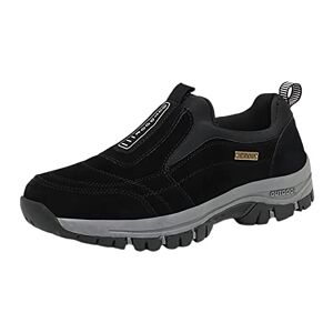 Berimaterry Outdoor Trade Mountaineering Shoes For Men, Men Shoes For Spring Summer, Outdoor Shoes, Non-Slip Off-Road Climbing Shoes, Breathable Sports Shoes, Lightweight Shoes Slip On Men, Black, 10.5 Uk