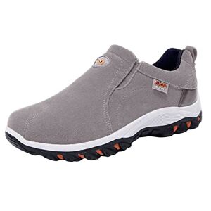 Generic Plain Round Toe Running Shoes For Men Sports Shoes For Men Summer, Gray, 10 Uk