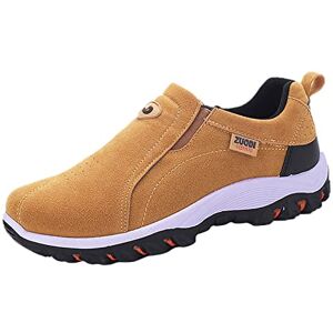 Generisch Ankle Boots Men'S Shoes Plain Round Toe Running Shoes For Men Basketball Shoes Men 48, Brown, 11 Uk