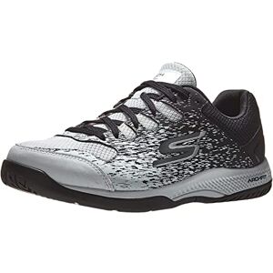 Skechers Men'S Viper Court-Athletic Indoor Outdoor Pickleball Shoes With Arch Fit Support Sneaker, White/black, 8 Uk