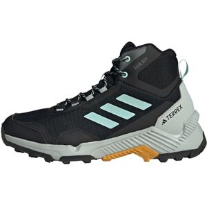 adidas Men's Eastrail 2.0 Mid RAIN.RDY Waterproof Hiking Shoes Sneakers, Core Black/Aqua/Preloved Yellow, 9 UK