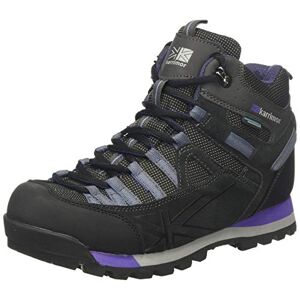 Karrimor Women Spike Mid 3 Ladies Weathertite High Rise Hiking Boots, Black (Black/Purple Bkp), 4 UK