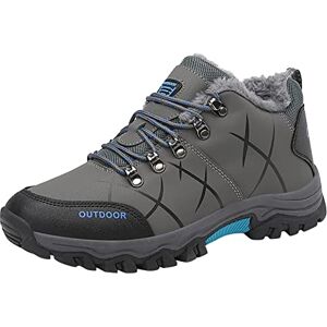 3651 Mens/black Waterproof Boots Fashion Winter Warm Snow Boots Casual Hiking Walking Climbing Shoes Short Boots Lightweight Ankle Boots Wide Fit For Men Outdoor Sports Hiking Walking Boots Grey