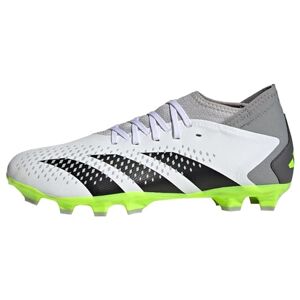 adidas Unisex Predator Accuracy.3 Football Shoes (Multi Ground), FTWR White/core Black/Lucid Lemon, 12 UK
