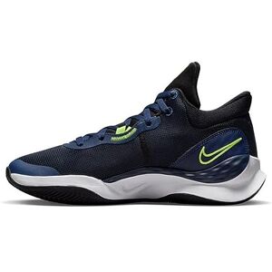 Nike Men's Renew Elevate 3 Sneaker, Black Volt Midnight Navy White, 6.5 UK