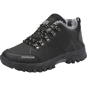 3651 Mens - Black Waterproof Boots Fashion Winter Warm Snow Boots Casual Hiking Walking Climbing Shoes Short Boots Lightweight Ankle Boots Wide Fit For Men Outdoor Sports Hiking Walking Boots Grey