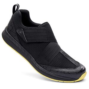 Spiuk Unisex_Adult Indoor Motiv Sneaker, Black Yellow, 41 EU
