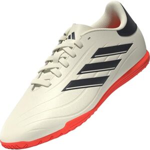 adidas Unisex Copa Pure II Club Indoor Boots Sneaker, Ivory/core Black/Solar red, 6.5 UK