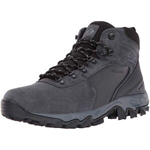 Columbia Men's Newton Ridge Plus Ii Suede Waterproof Hiking Boot, Shark/Black, 8.5 UK