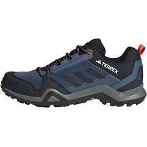 adidas Men's Terrex AX3 Gore-TEX Hiking Shoes Sneaker, Wonder Steel/Core Black/Orange, 9.5 UK