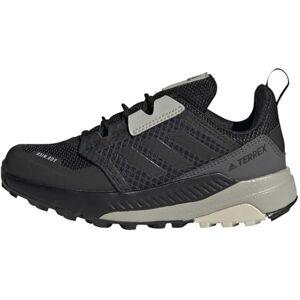 adidas Terrex Trailmaker RAIN.RDY Hiking Shoes High Rise Boots, Core Black/Core Black/Aluminium, 1 UK