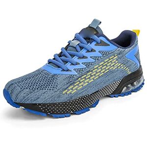 Ccafret Mens Gym Shoes Men'S Sports Shoes Outdoor Leisure Sports Running Shoes Men'S High Heel Breathable Sports Shoes. (Color : Blue, Size : 6.5 Uk)