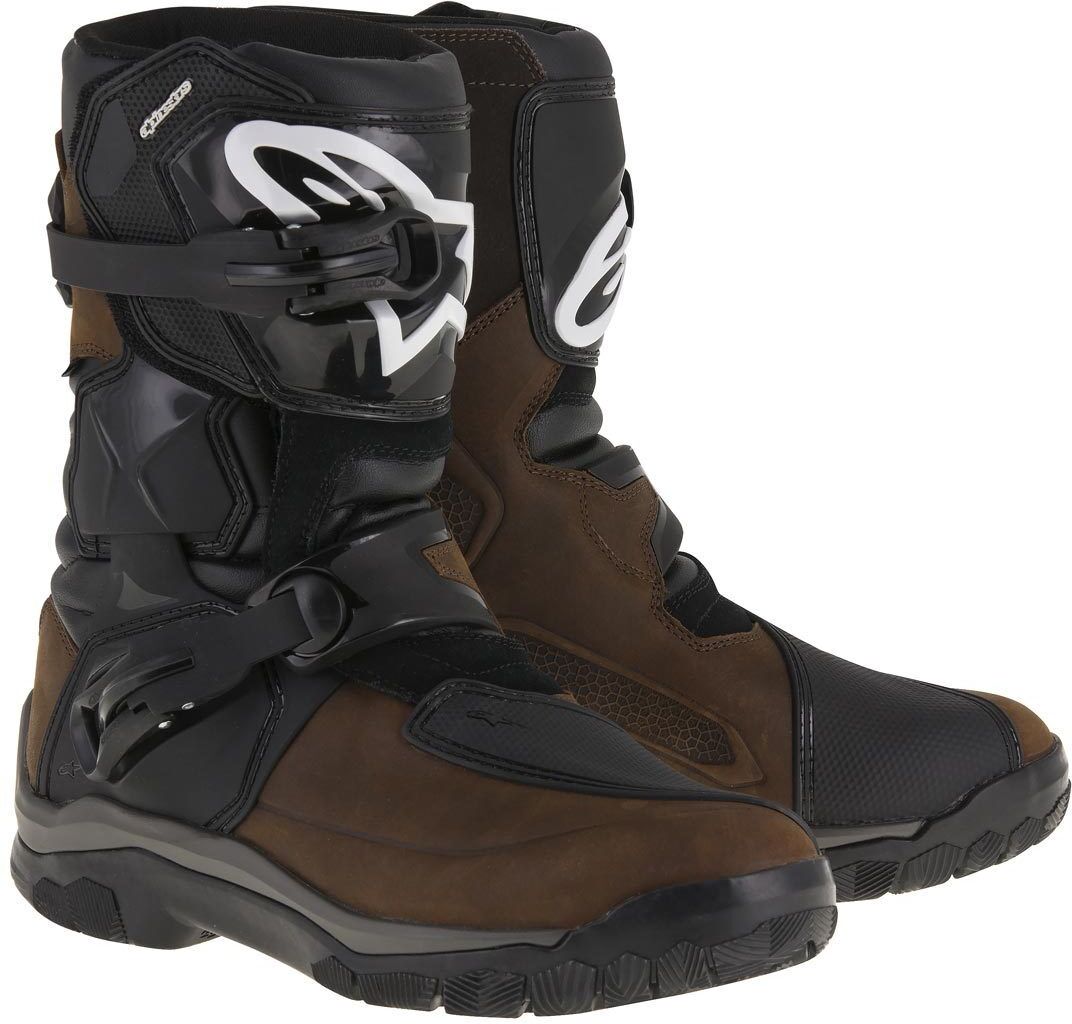 Photos - Motorcycle Boots Alpinestars Belize Drystar Oiled Waterproof  Unisex Black 