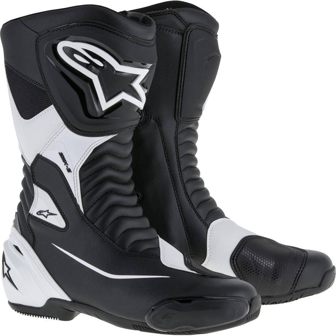 Photos - Motorcycle Boots Alpinestars Smx S  Unisex Black White Size: 48 22235171248 