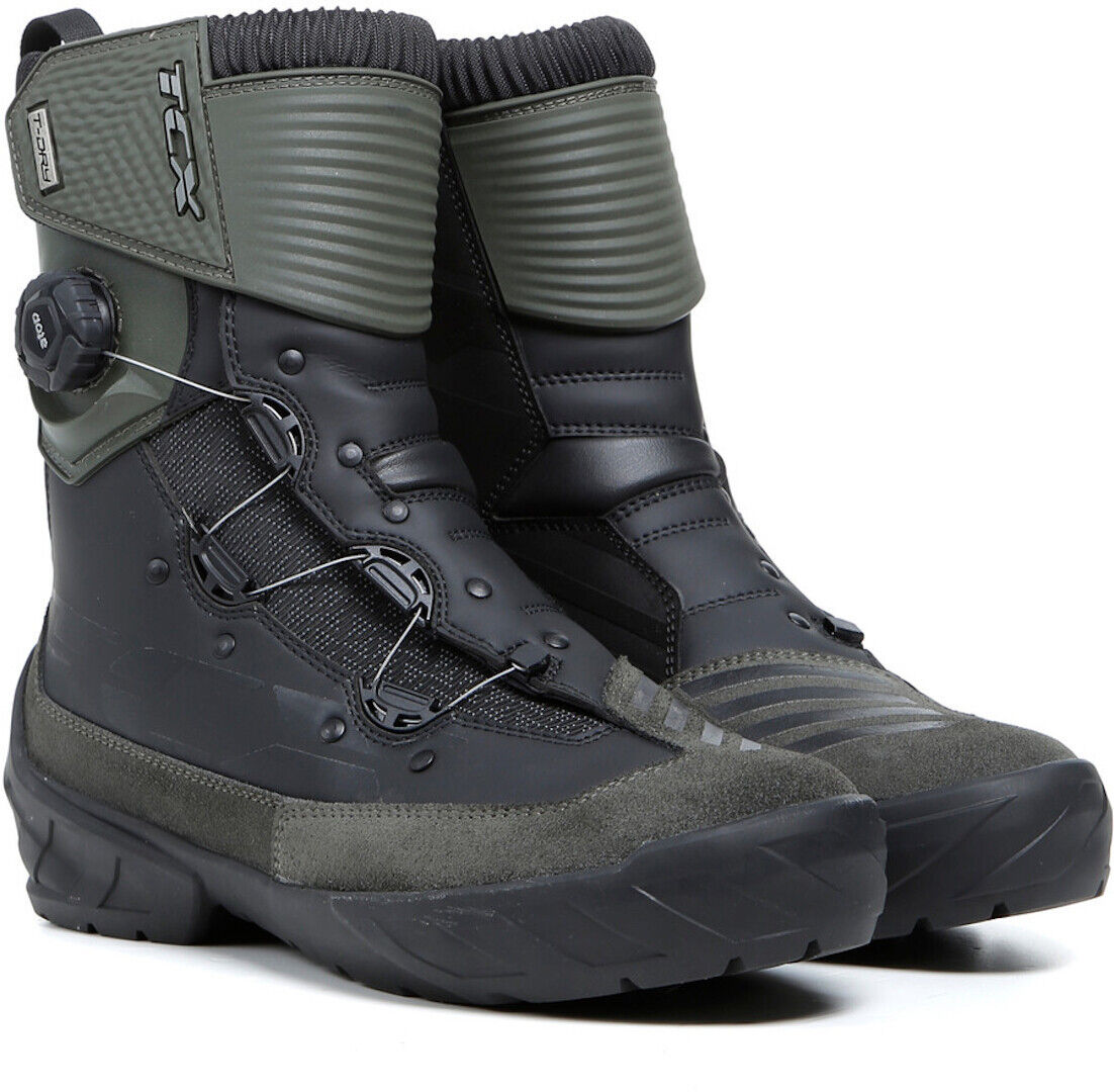 Photos - Motorcycle Boots TCX Infinity 3 Mid Wp  Unisex Black Green Size: 42 179t715 