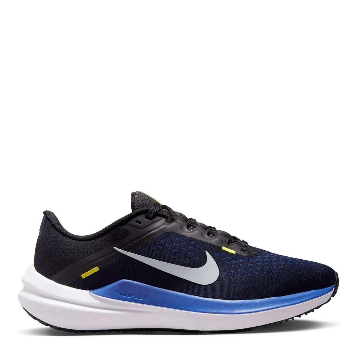 Nike Air Winflo 10 Mens Road Running Shoes - male - Black/Blue - 11