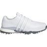 adidas Tour360 24 BOOST Golf Shoes - Cloud White/Cloud White/Silver Metallic - 7 - MEDIUM