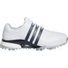 adidas Tour360 24 BOOST Golf Shoes - Cloud White/Collegiate Navy/Silver Metallic - 7.5 - MEDIUM