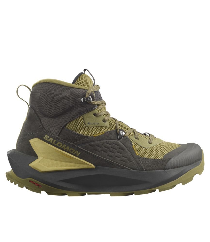 Men's Salomon Elixir GORE-TEX Hiking Boots Black/Dried Herb/Southern Moss 10.5(D), Leather